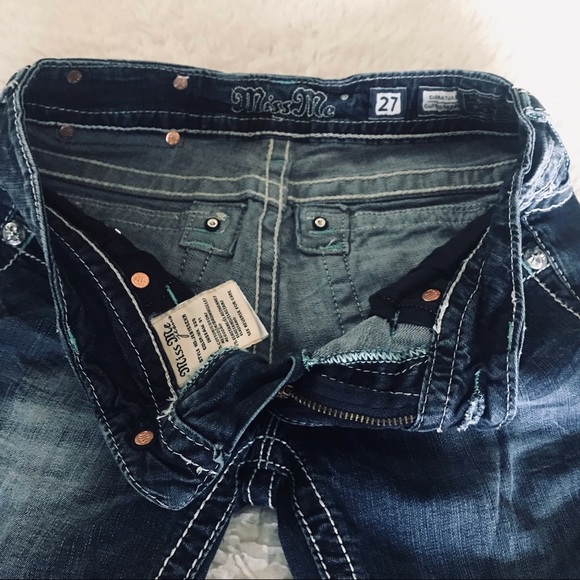 Miss Me Signature Cuffed Skinny Stretchy Women’s Jeans size 27 - Picture 7 of 12